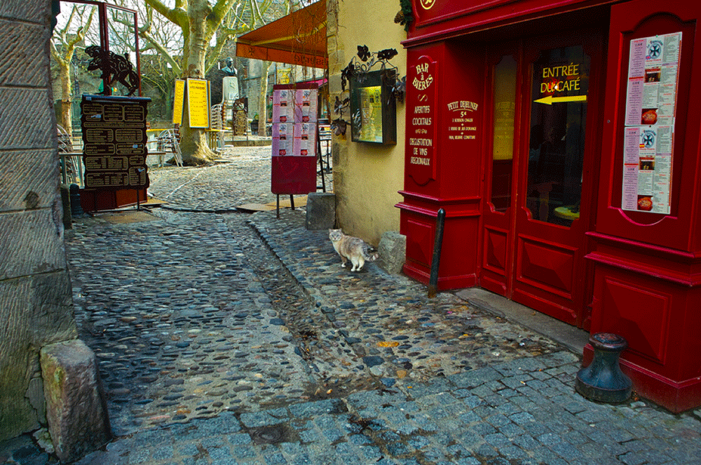 Beautiful streets of Carcassonne
